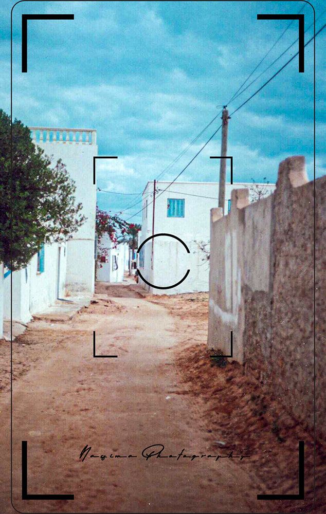 alley in Zarzis-Souihel in Tunisia