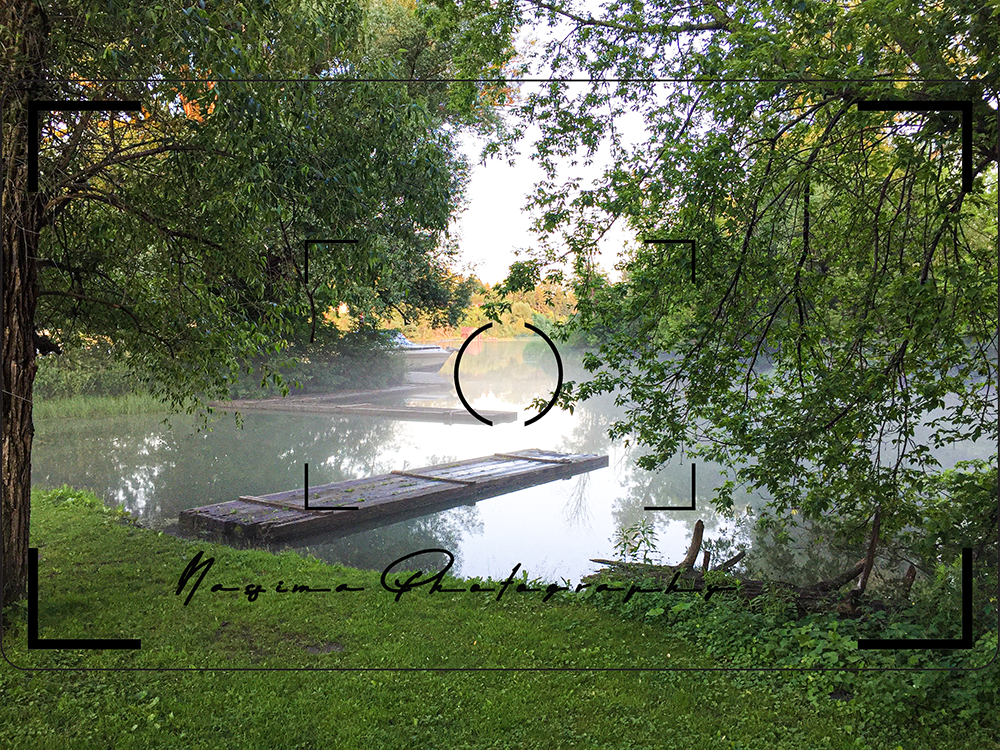 Rideau Canal in the mist at Black Rapids, ON