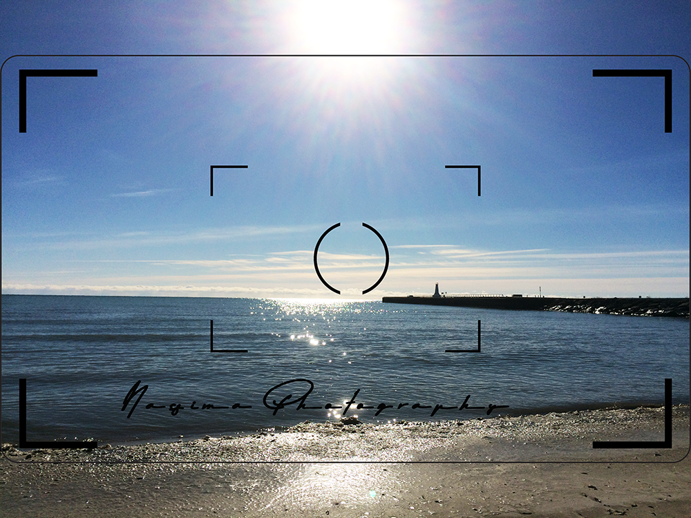 Lake Ontario from the beach in Cobourg, ON