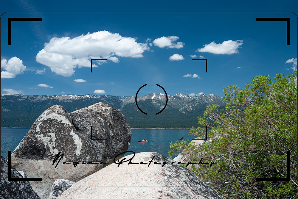 granitic rocks at the shore of Lake Tahoe at Sand Harbor Nevada State Park